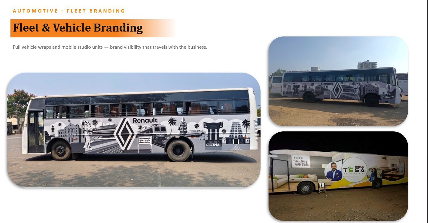 Fleet & Vehicle Branding — project collage