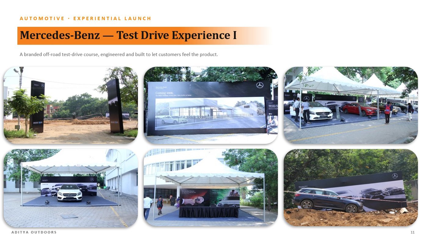 Mercedes-Benz — Test Drive Experience I — project collage