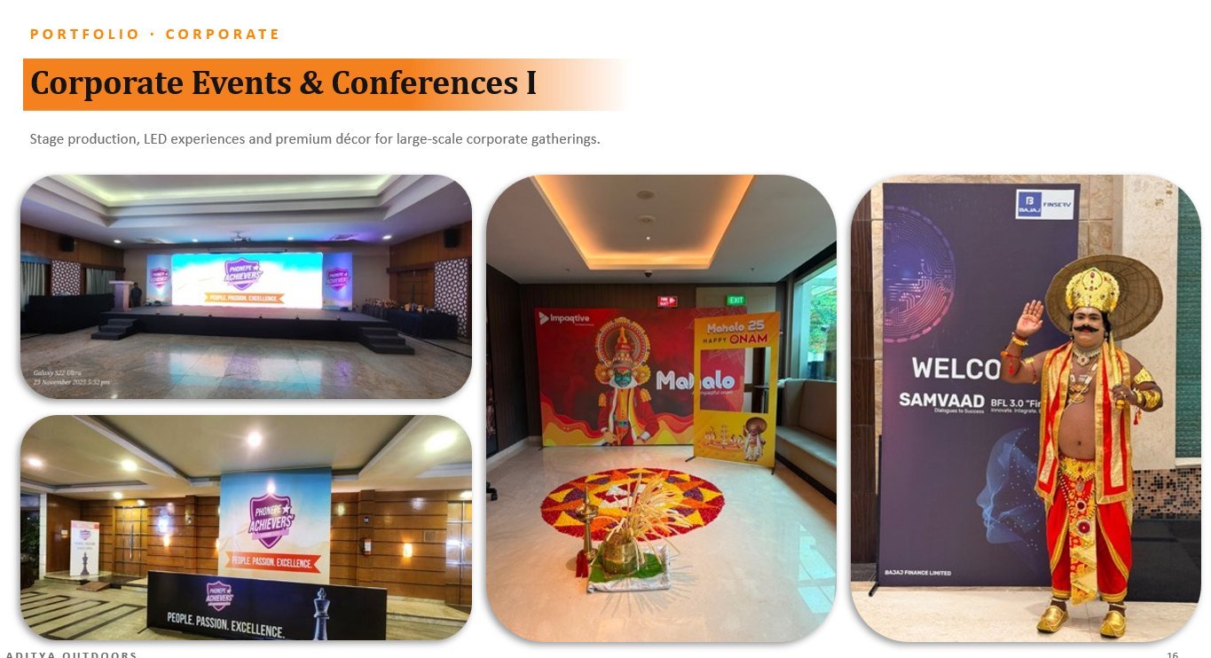 Corporate Events & Conferences I — project collage