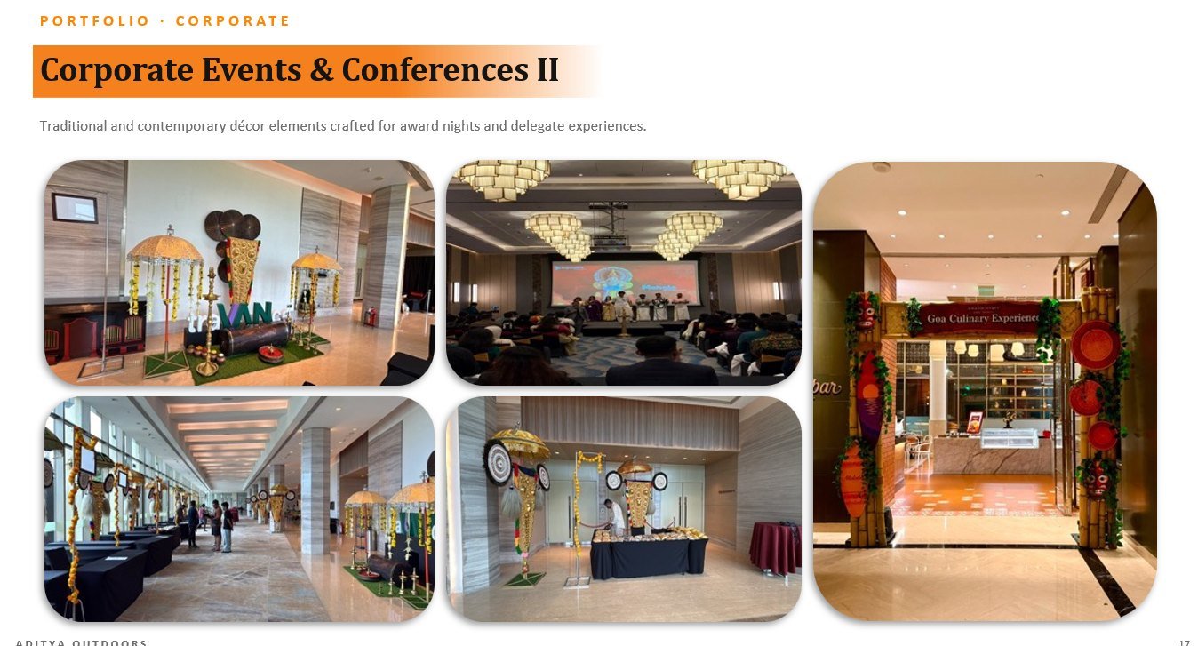 Corporate Events & Conferences II — project collage