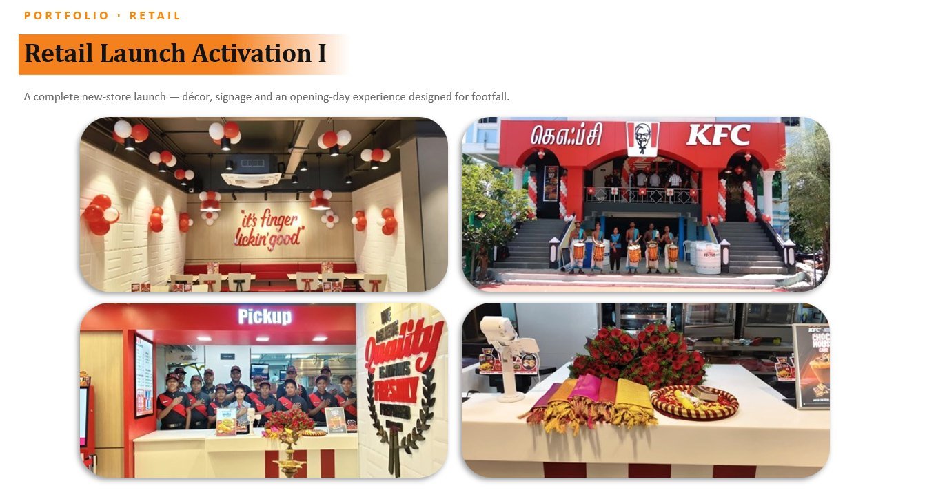 Retail Launch Activation I — project collage