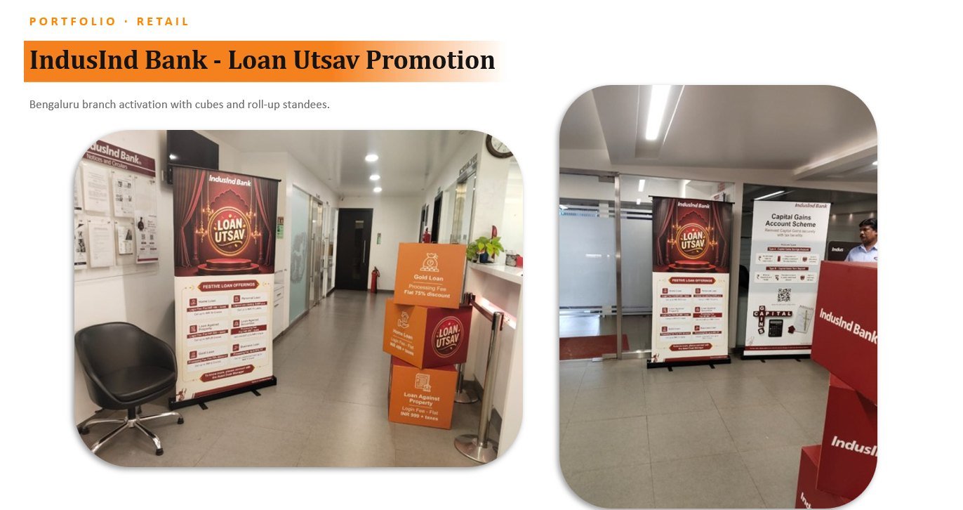 IndusInd Bank — Loan Utsav Promotion — project collage