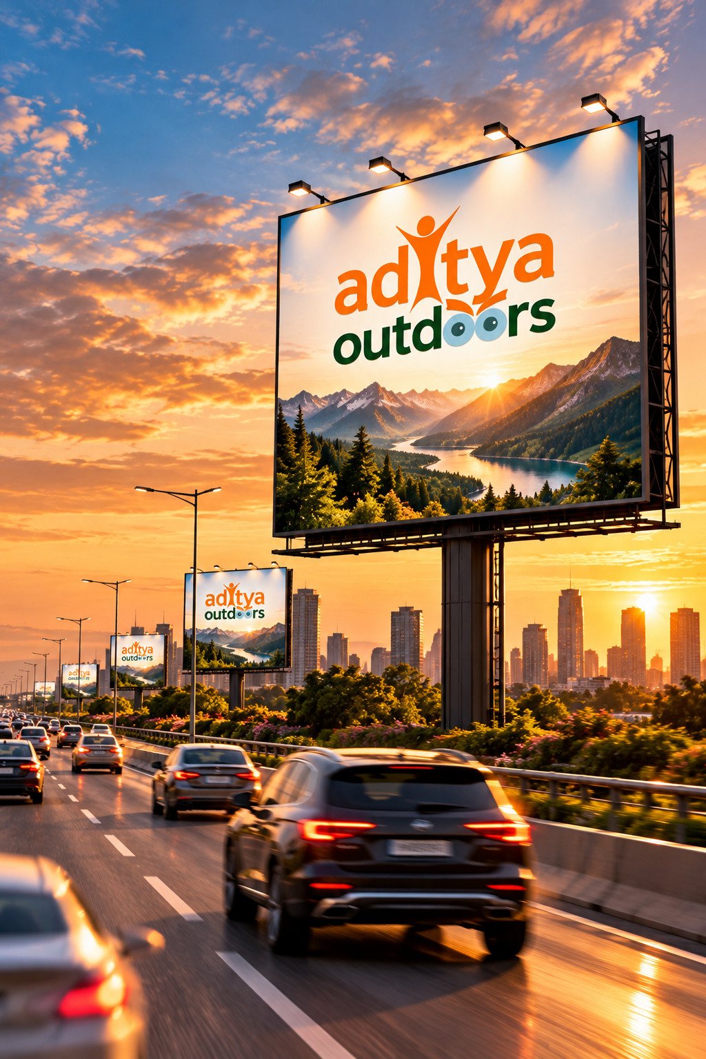 Outdoor media and billboard campaign
