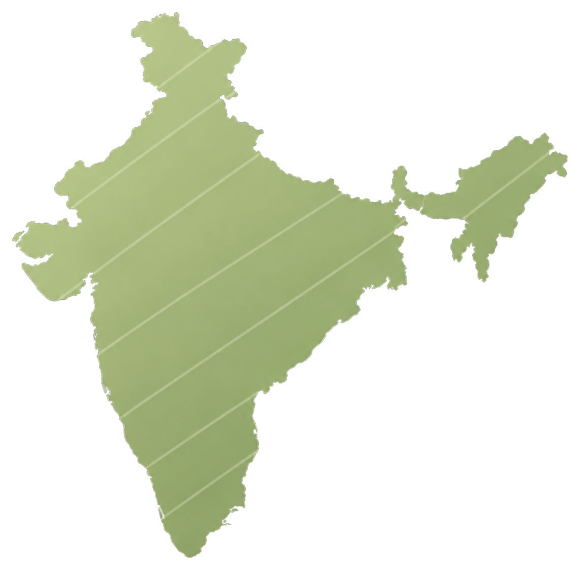 India map with state-region texture